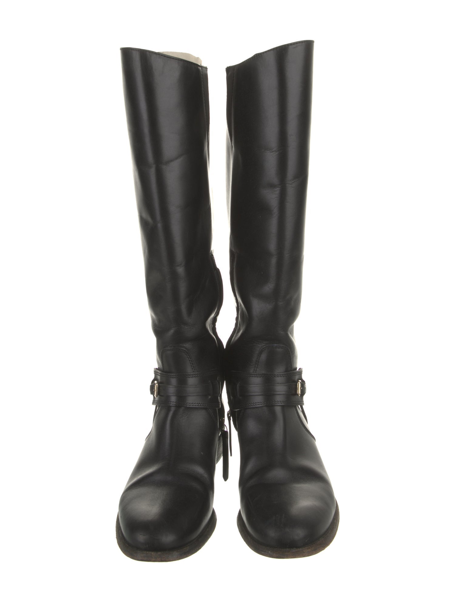 Burberry Leather Riding Boots