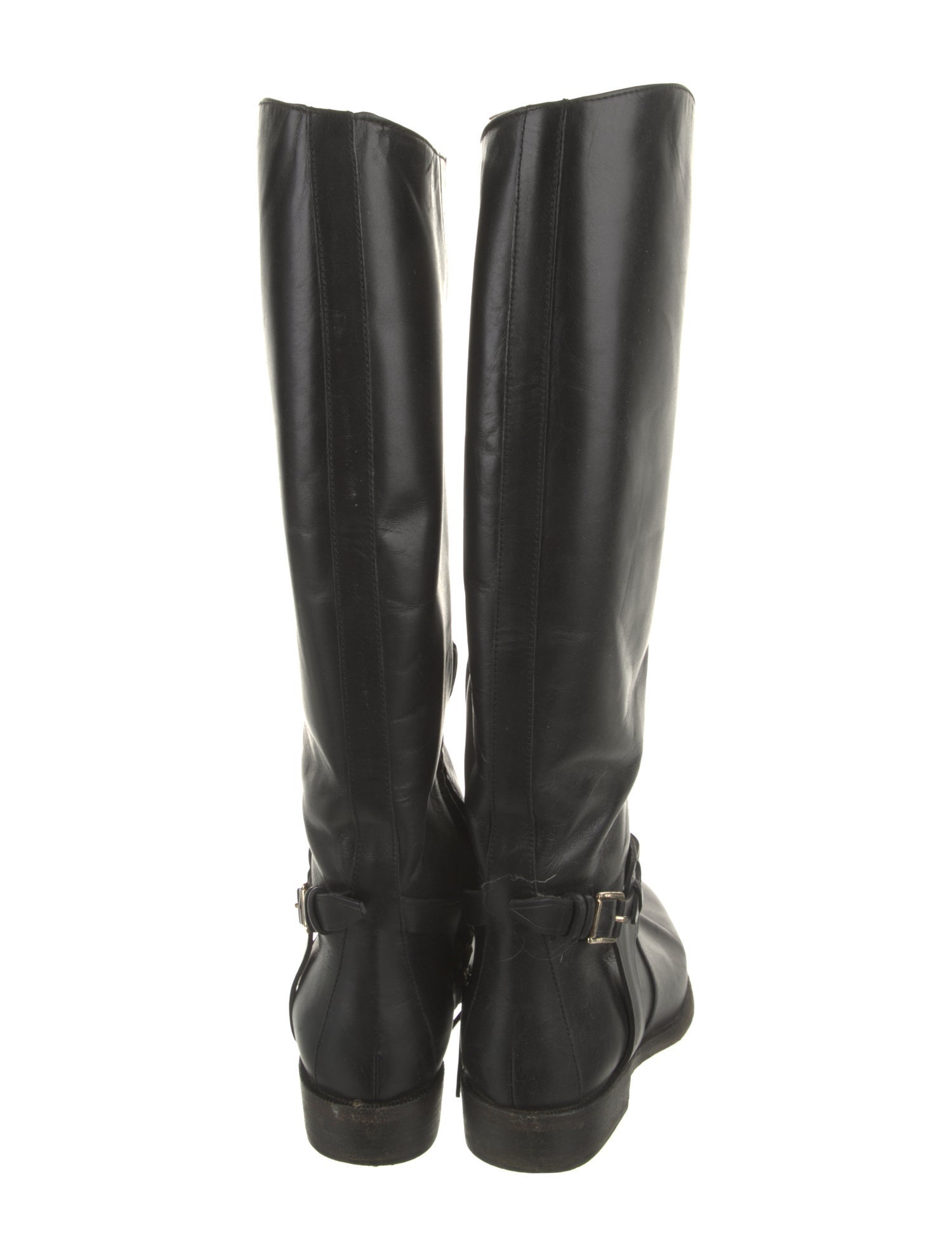 Burberry Leather Riding Boots