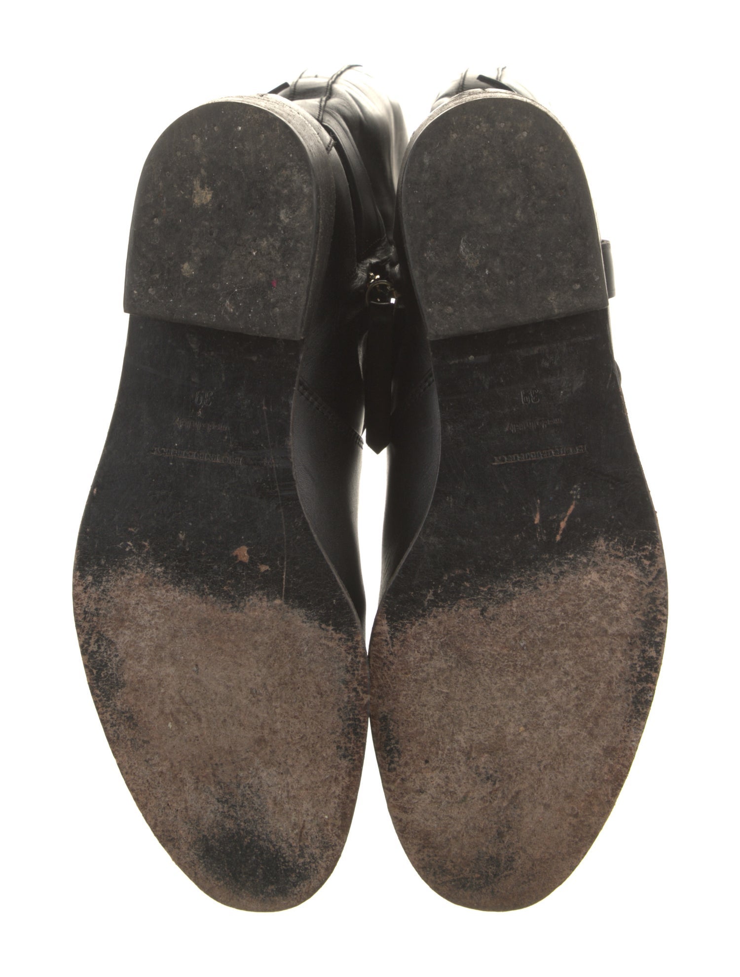 Burberry Leather Riding Boots