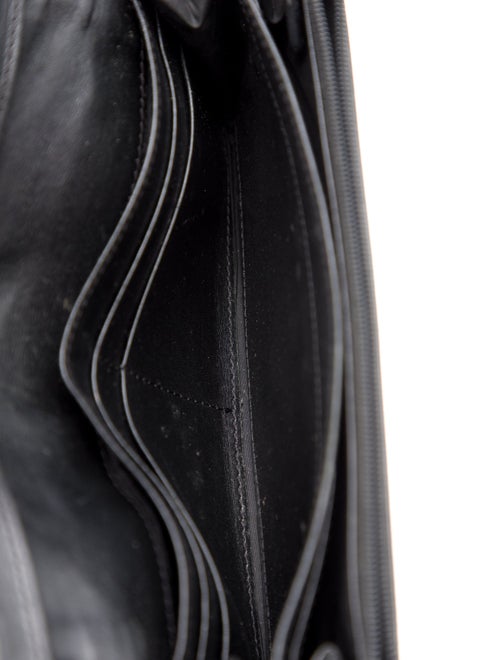 Burberry Beat Check Pattern Canvas Wallet