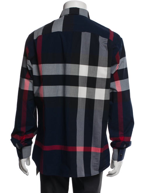 Burberry Exploded Check Pattern Long Sleeve Shirt
