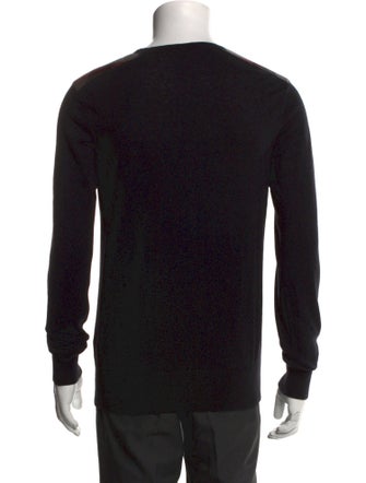 Burberry Smoked Check Pattern Crew Neck Pullover