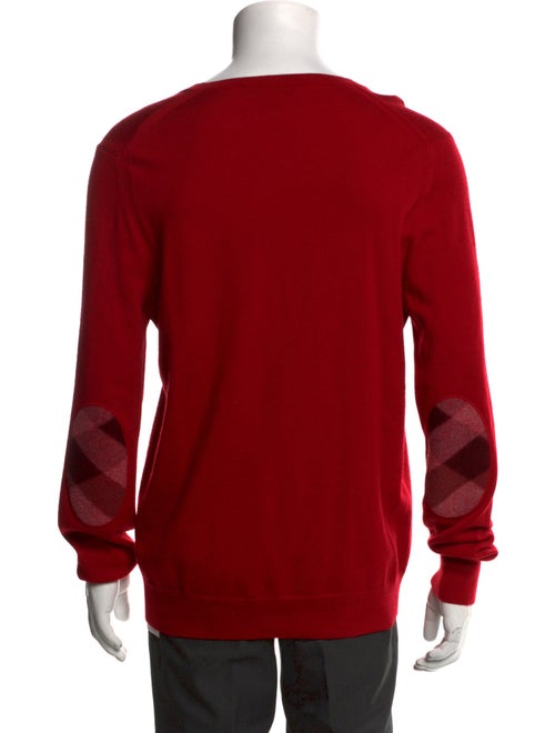 Burberry Nova Check Pattern Wool Pullover