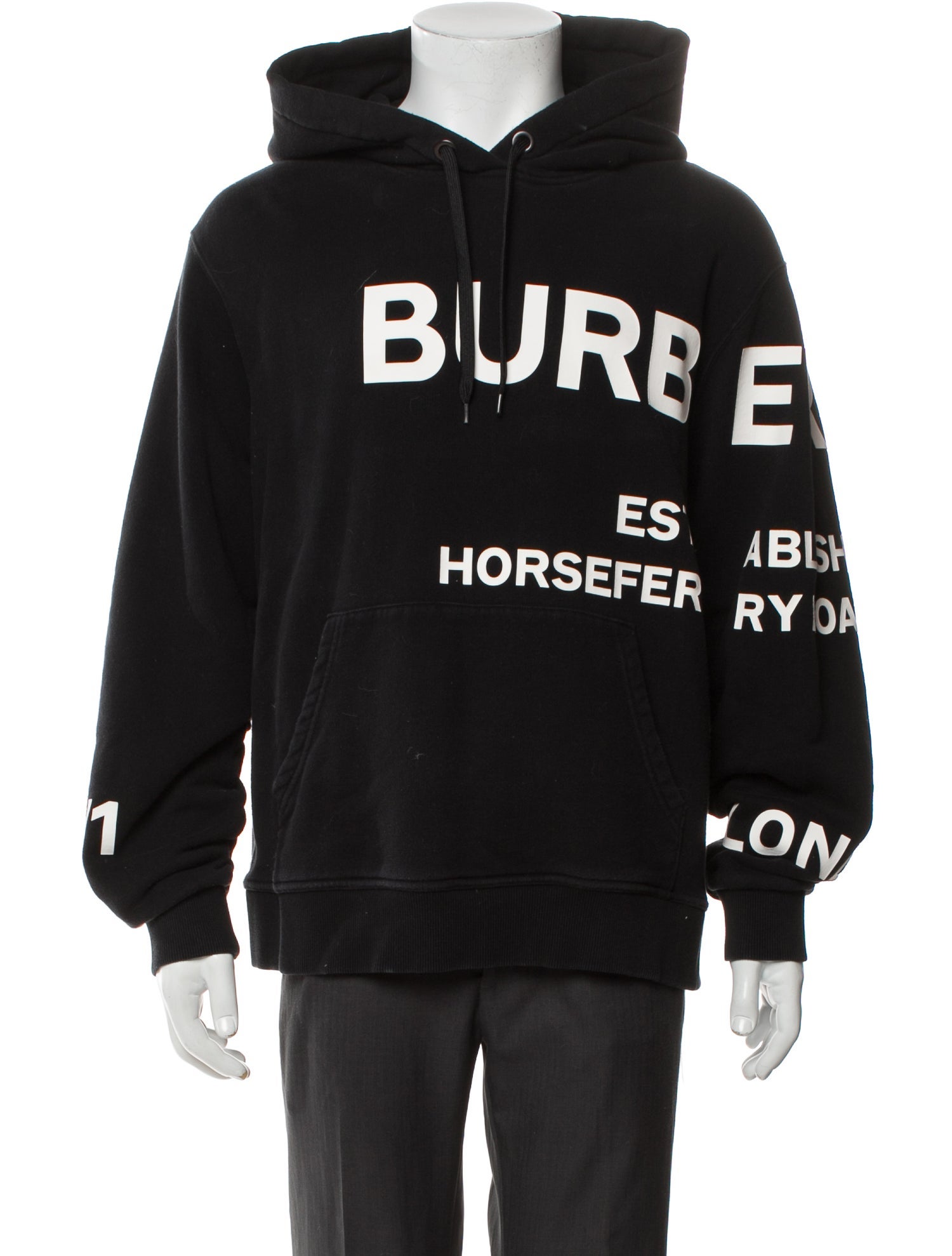 Burberry Graphic Print Crew Neck Hoodie