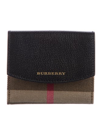 Burberry Canvas Compact Wallet
