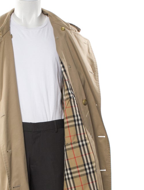 Burberry's House Check Pattern Trench Coat