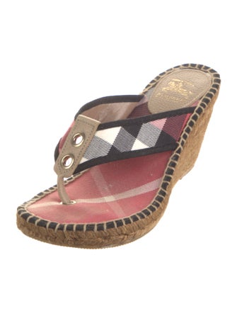 Burberry Prorsum Canvas Printed Espadrilles