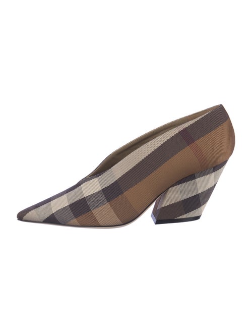 Burberry House Check Pattern Canvas Pumps