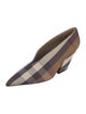 Burberry House Check Pattern Canvas Pumps