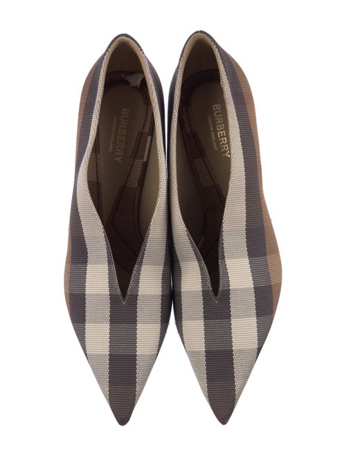 Burberry House Check Pattern Canvas Pumps