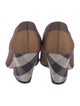 Burberry House Check Pattern Canvas Pumps
