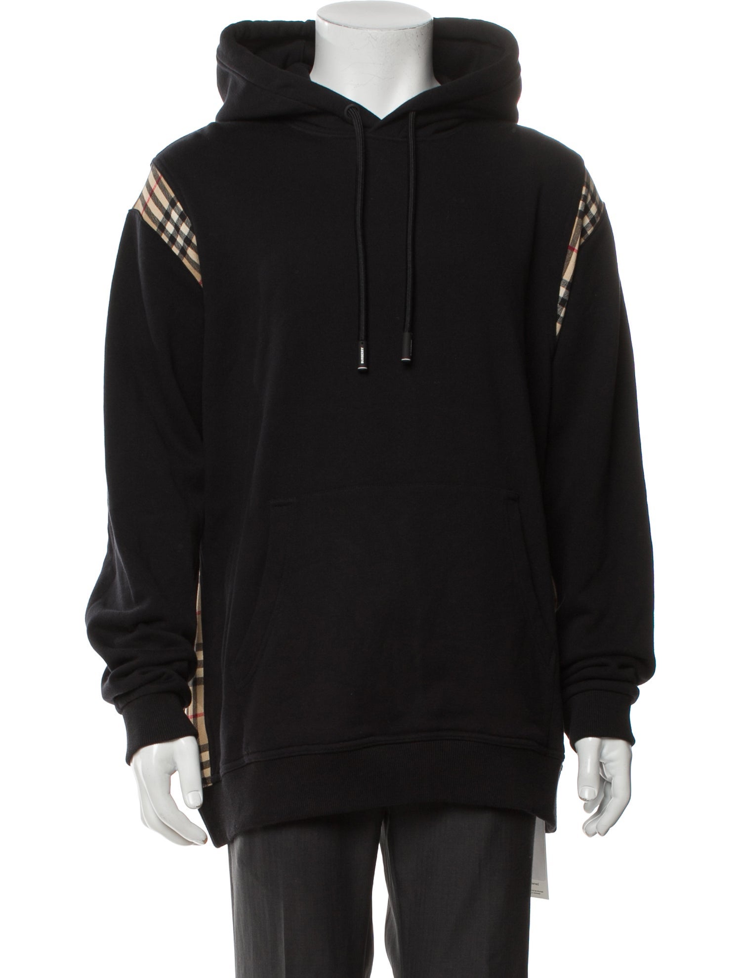 Burberry House Check Pattern Crew Neck Hoodie