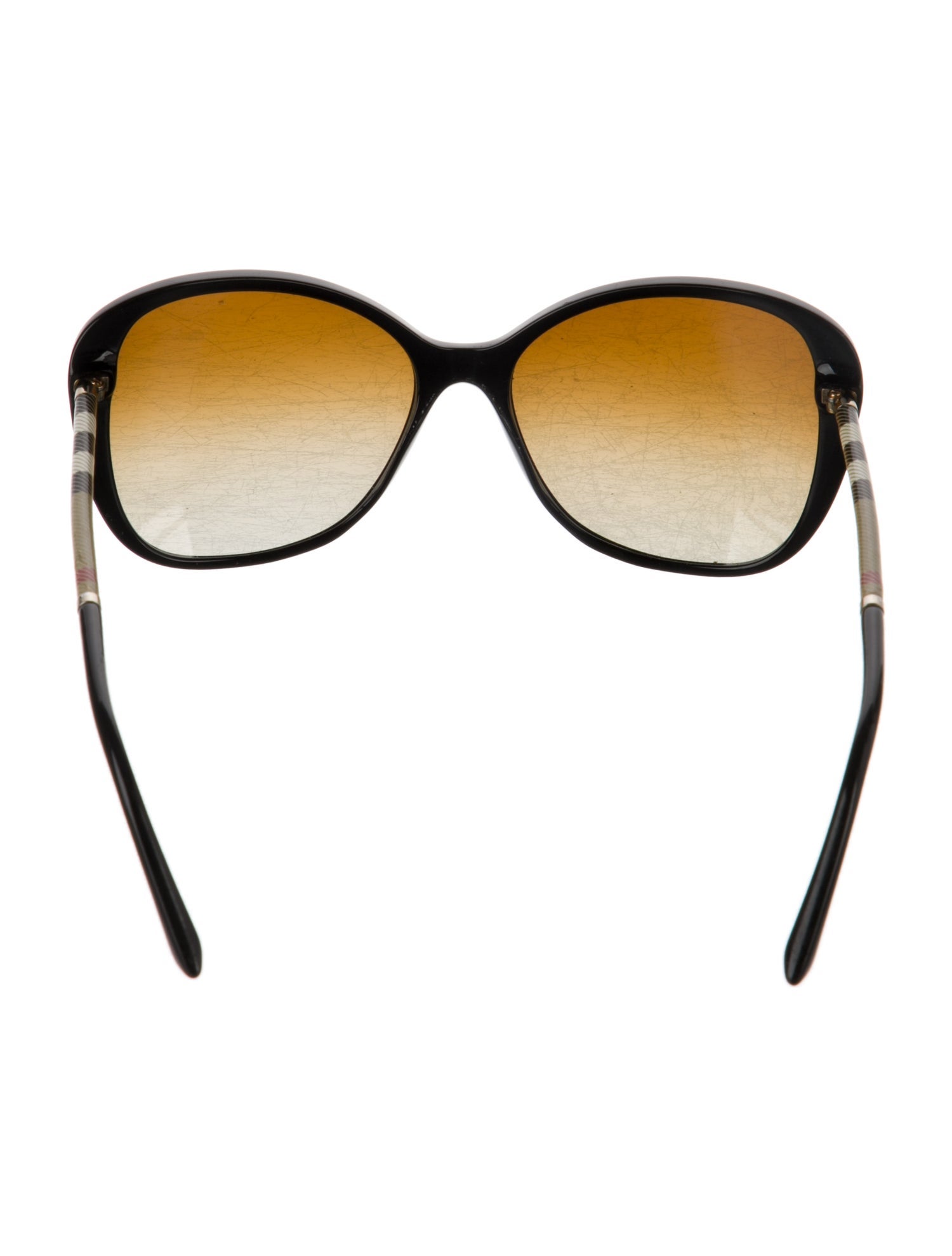 Burberry House Check Pattern Oversize Sunglasses