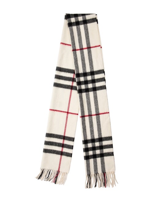 Burberry Cashmere House Check Pattern Scarf