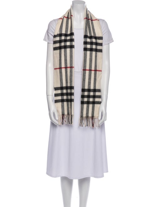 Burberry Cashmere House Check Pattern Scarf