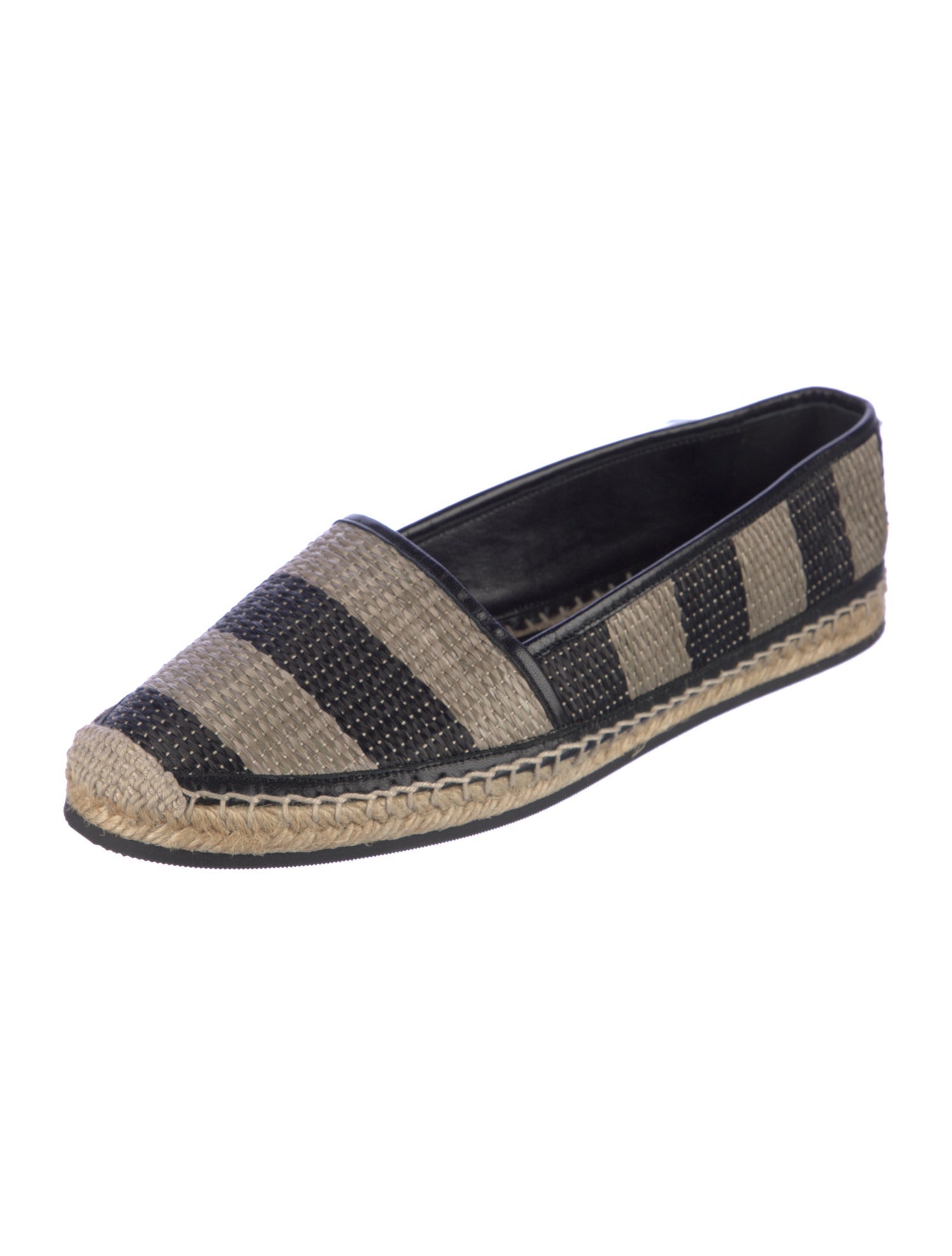 Burberry Raffia Printed Espadrilles