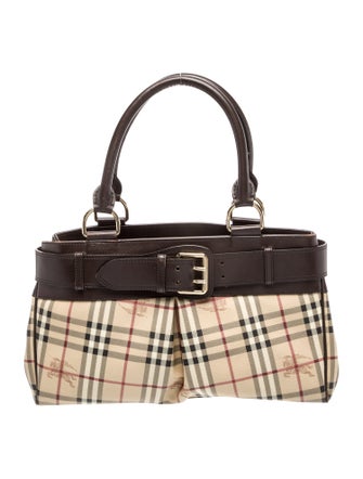 Burberry Haymarket Check Shoulder Bag