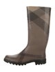 Burberry Rubber Printed Rain Boots
