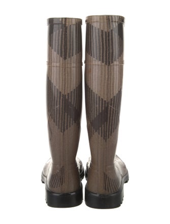 Burberry Rubber Printed Rain Boots
