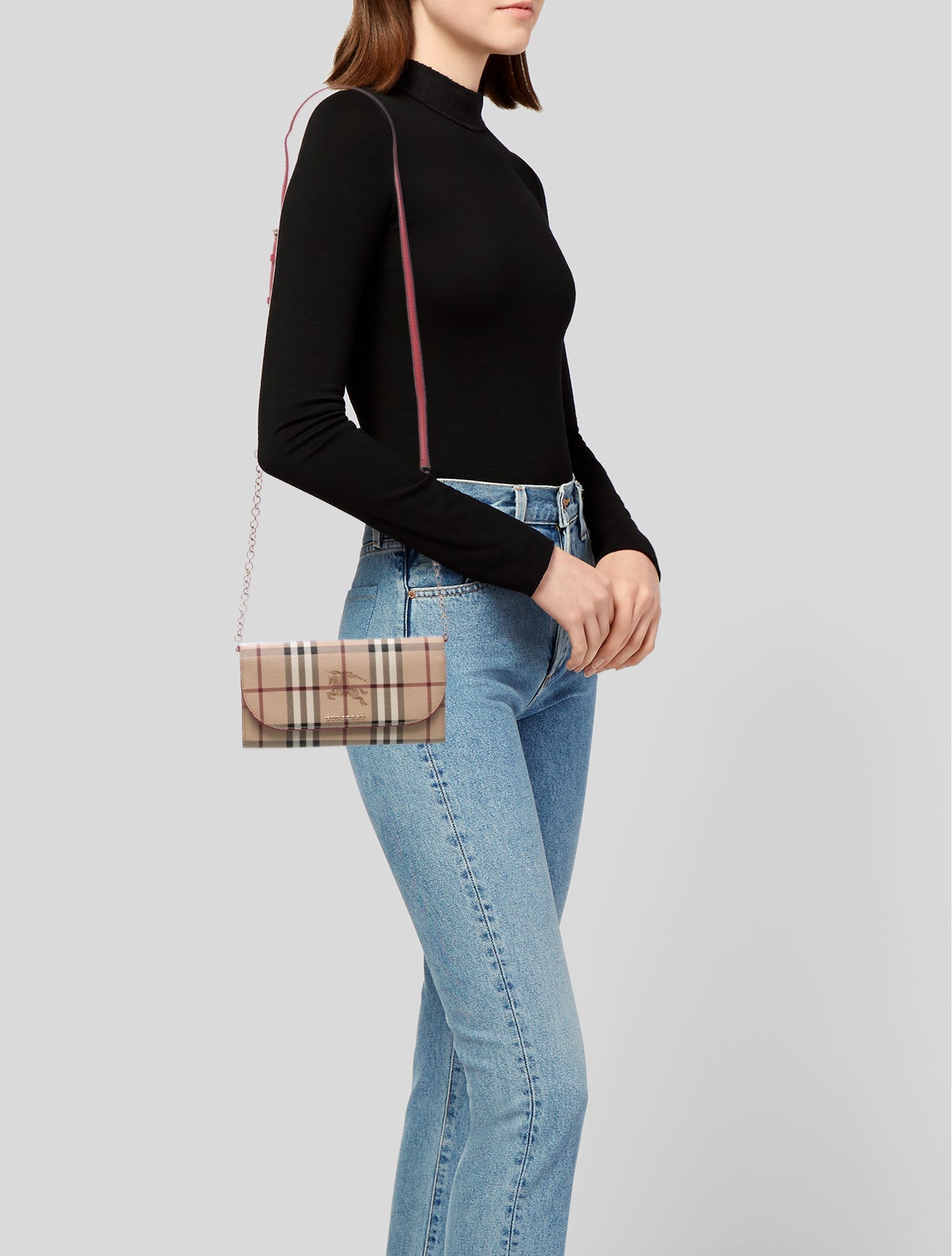 Burberry Haymarket Check Clutch