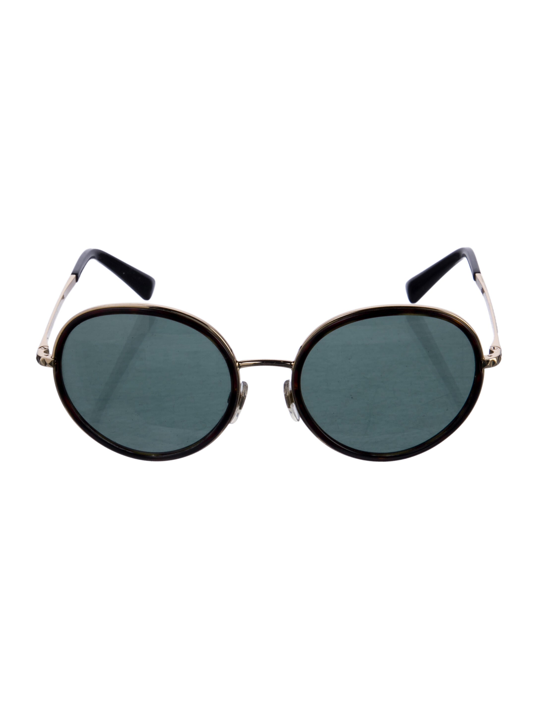 Valentino Round Tinted Sunglasses