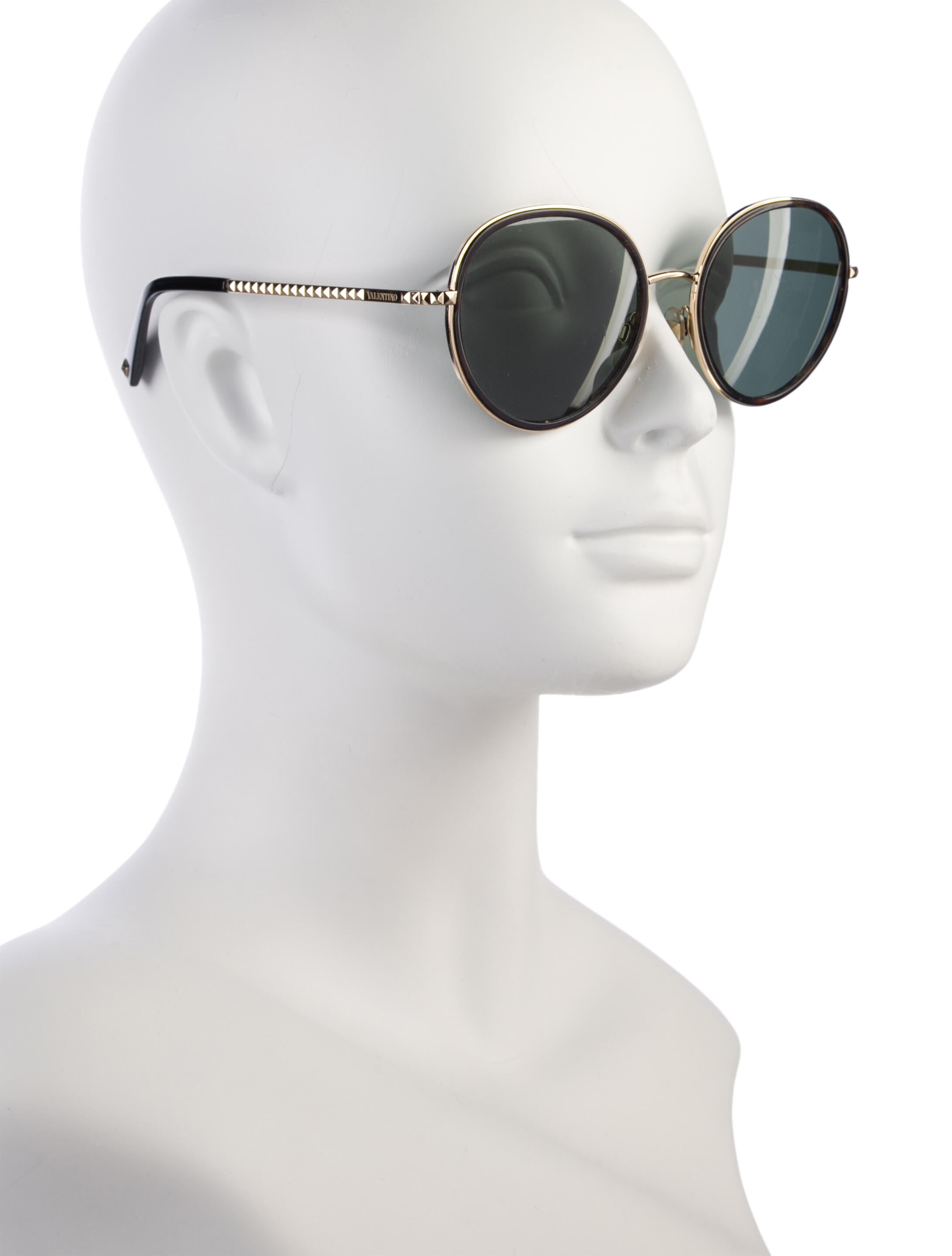 Valentino Round Tinted Sunglasses