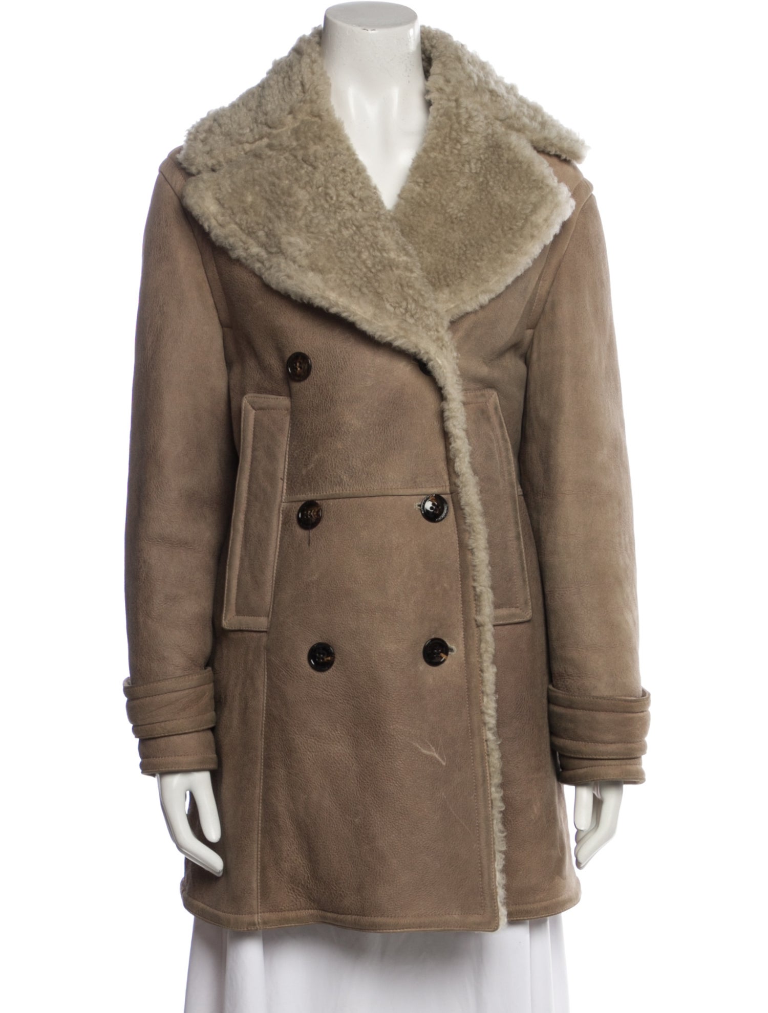 Burberry Prorsum Shearling Fur Coat