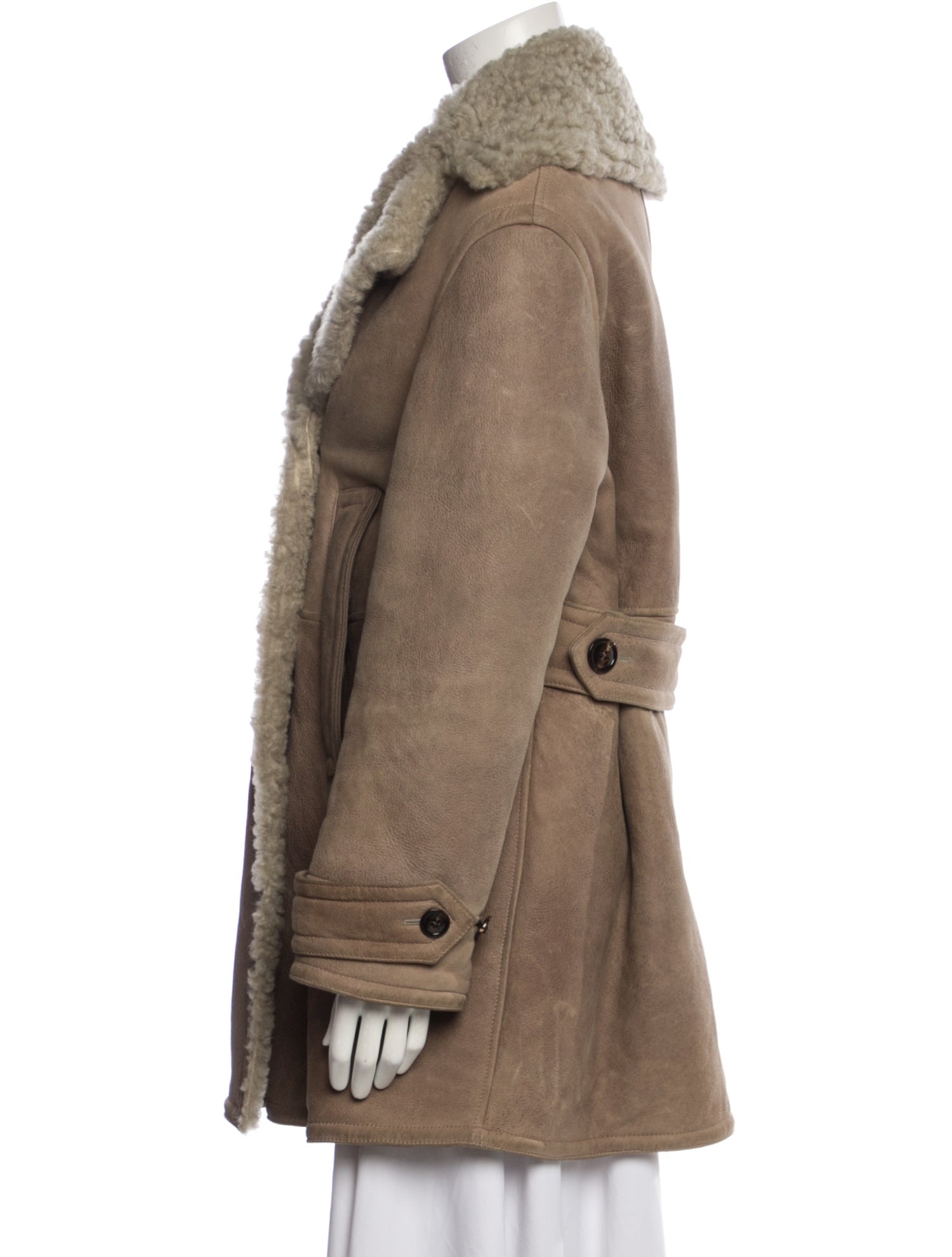 Burberry Prorsum Shearling Fur Coat