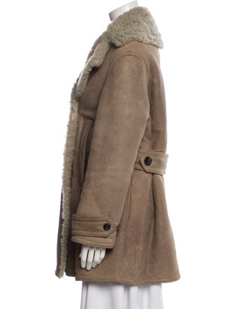 Burberry Prorsum Shearling Fur Coat