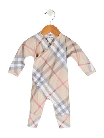 Burberry Sizes 0-24 Months Woven Check One Piece 3M