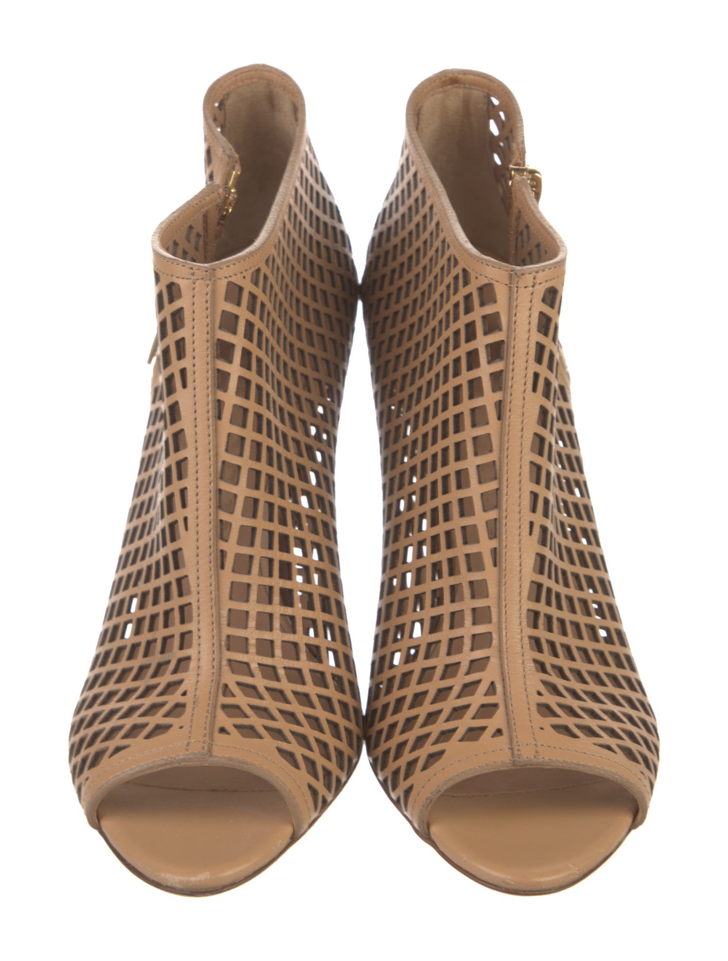 Burberry Leather Animal Print Boots