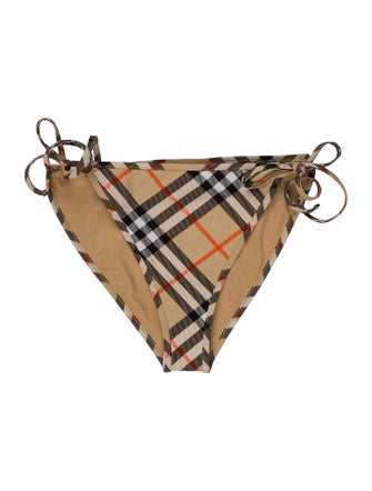 Burberry Plaid Print Bottoms