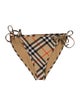 Burberry Plaid Print Bottoms