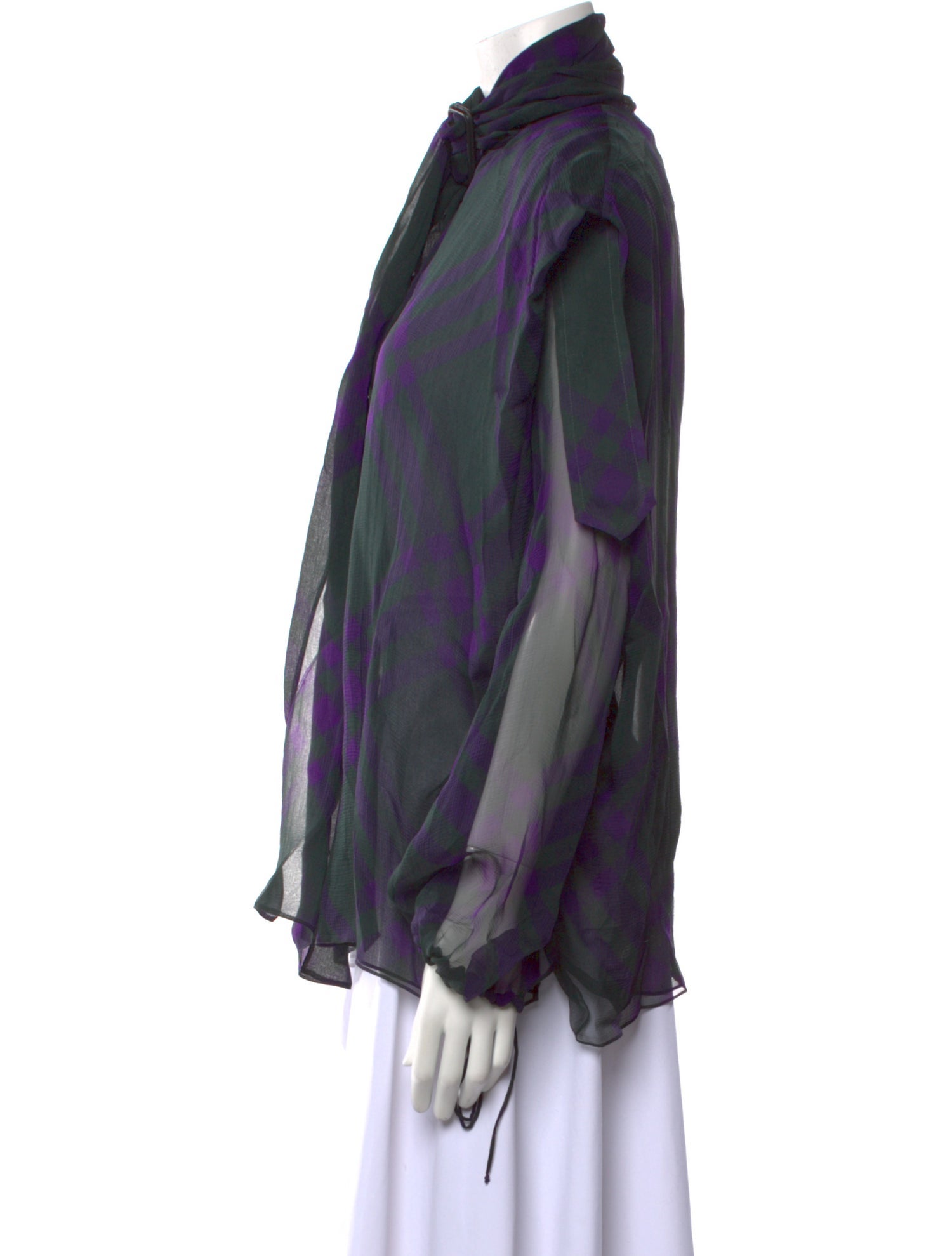 Burberry Silk Printed Blouse w/ Tags