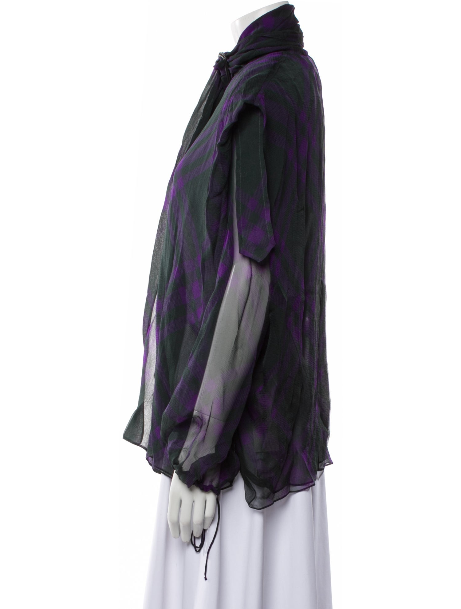 Burberry Silk Printed Blouse w/ Tags