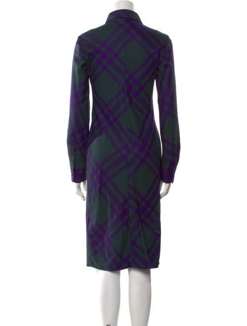 Burberry Wool Midi Length Dress