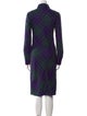 Burberry Wool Midi Length Dress