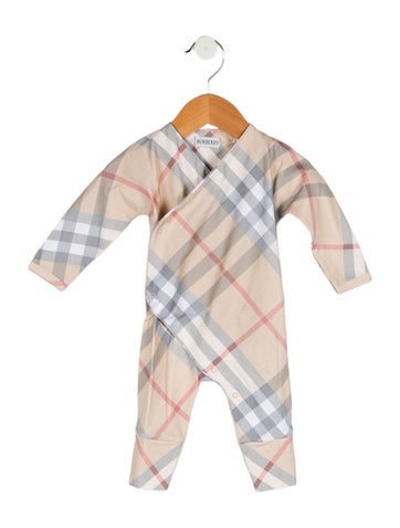 Burberry Sizes 0-24 Months Woven Check One Piece 3M