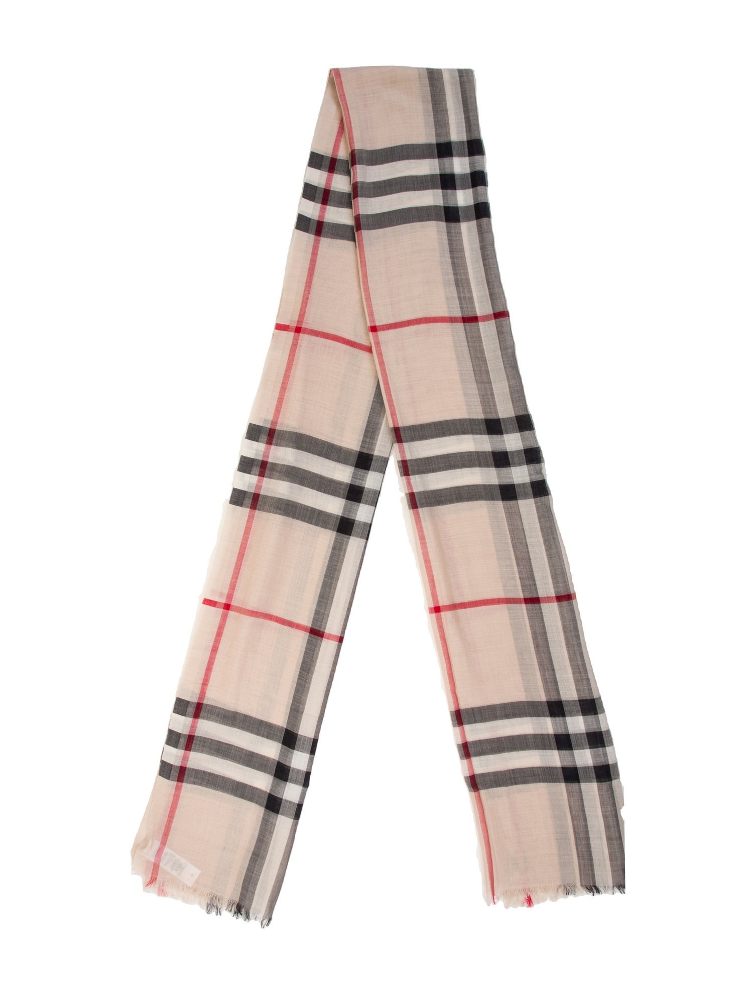 Burberry Cashmere House Check Pattern Scarf