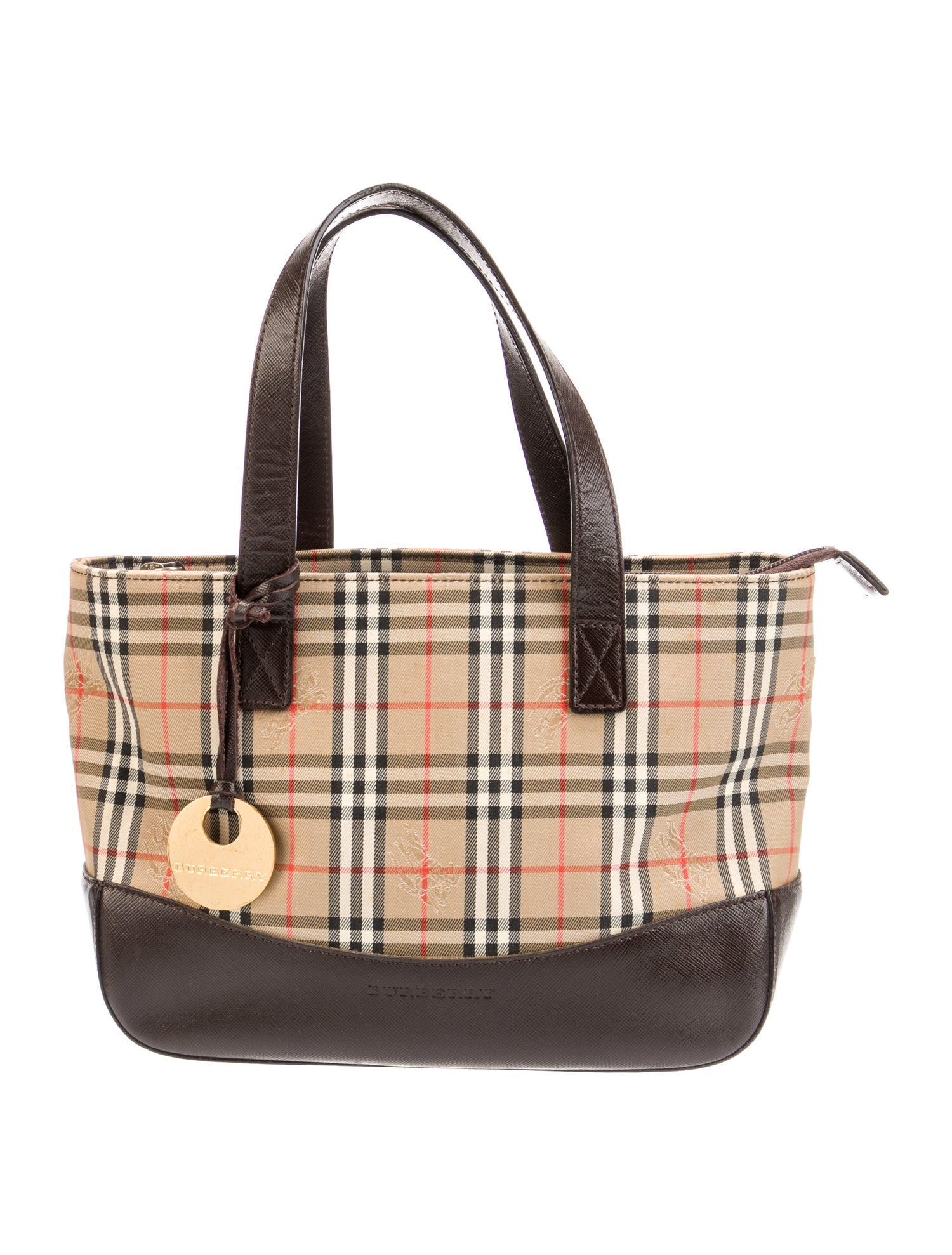 Burberry Haymarket Check Top Handle Bag