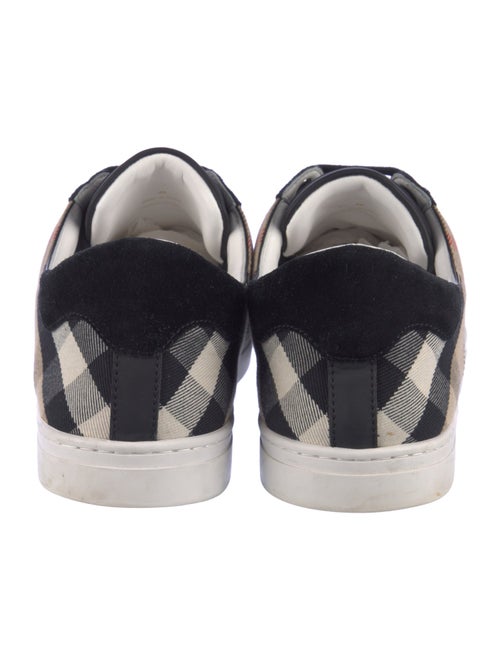 Burberry Exploded Check Pattern Leather Sneakers