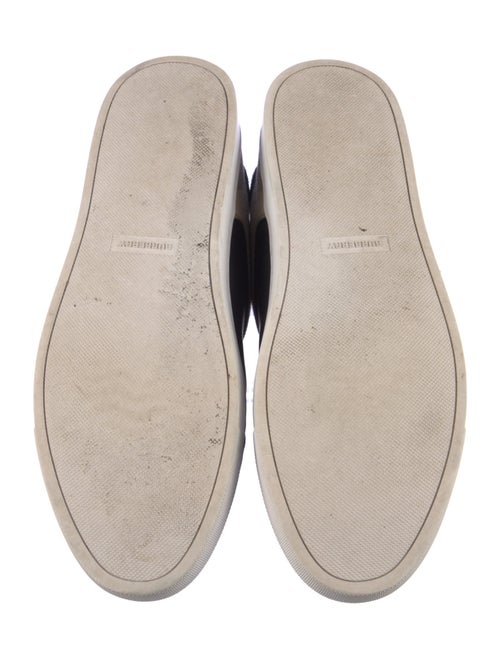 Burberry Exploded Check Pattern Leather Sneakers