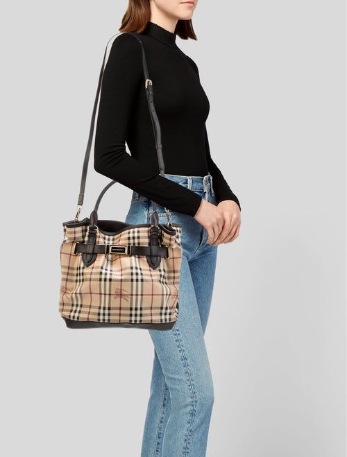 Burberry Haymarket Check Tote