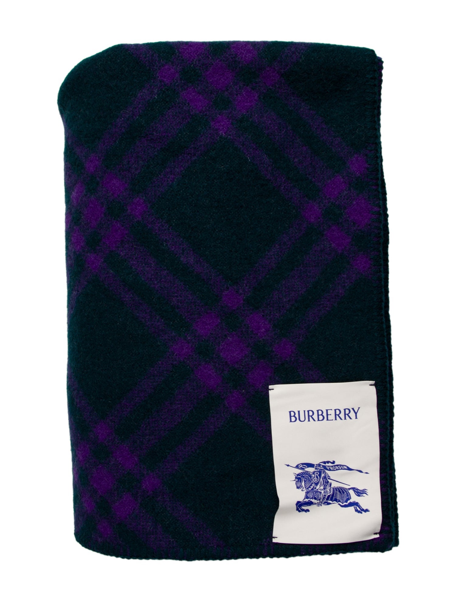 Burberry Nova Check Wool Throw Blanket