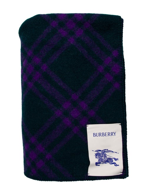 Burberry Nova Check Wool Throw Blanket