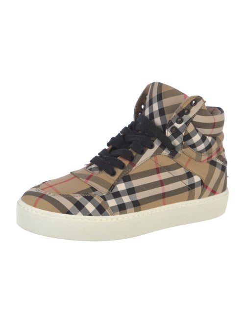 Burberry House Check Pattern Canvas Sneakers