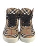 Burberry House Check Pattern Canvas Sneakers