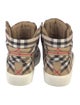 Burberry House Check Pattern Canvas Sneakers