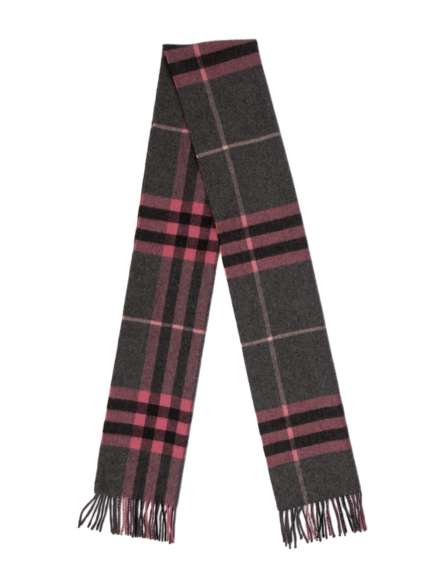 Burberry Cashmere House Check Pattern Scarf