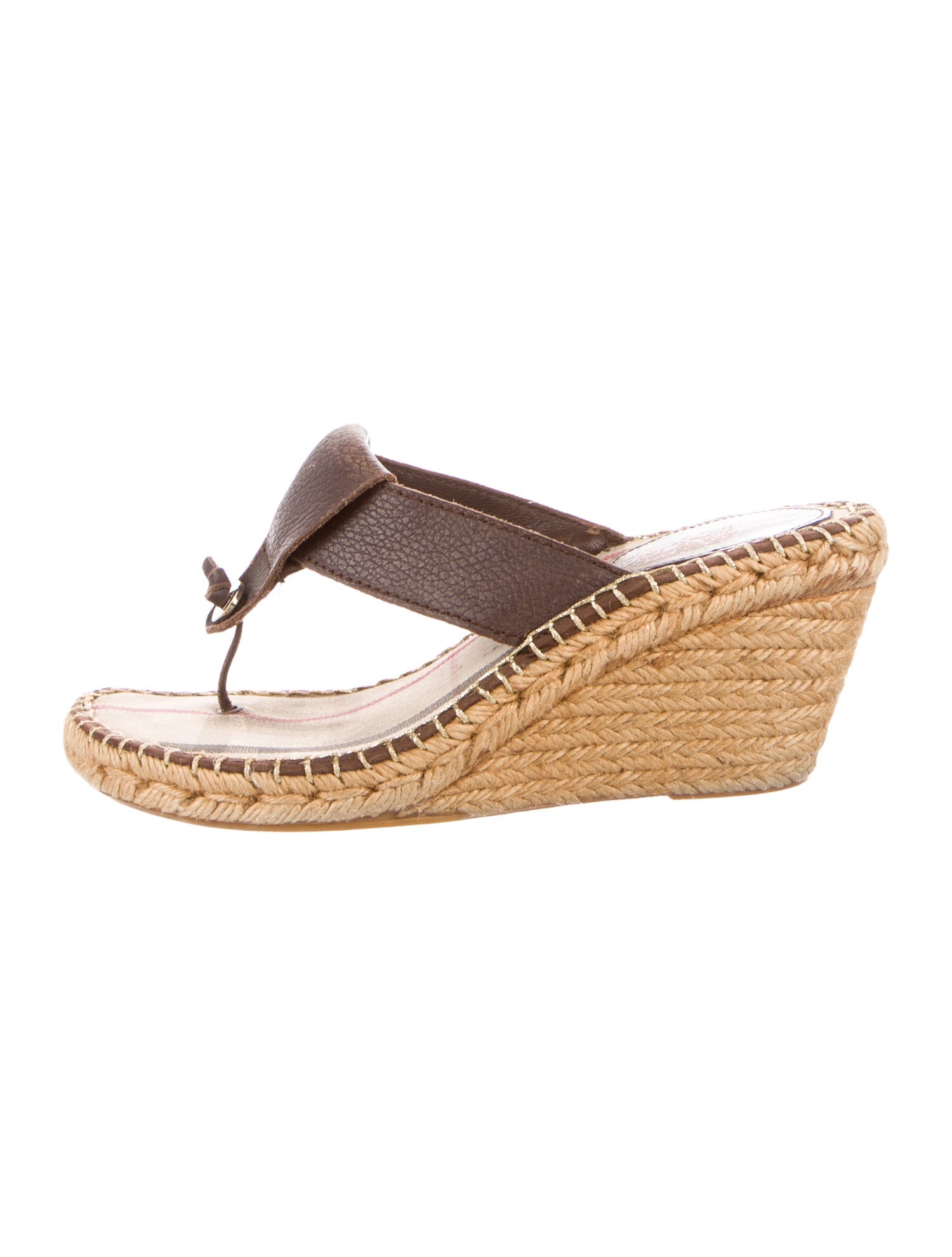 Burberry Leather Espadrilles
